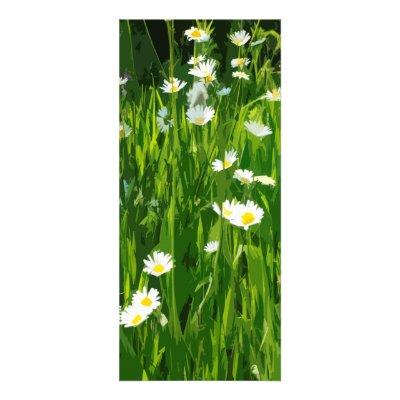 Flowery meadow rack card