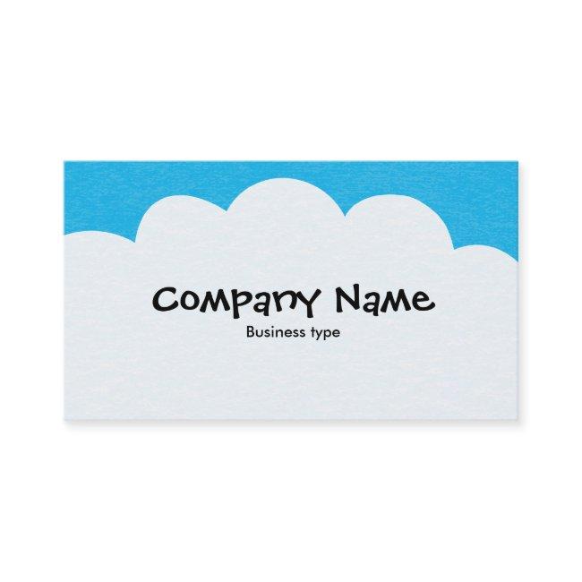 Fluffy Clouds - Sky Blue