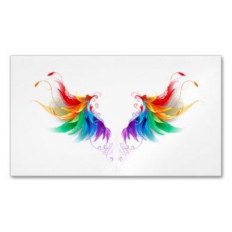 Fluffy Rainbow Wings  Magnet
