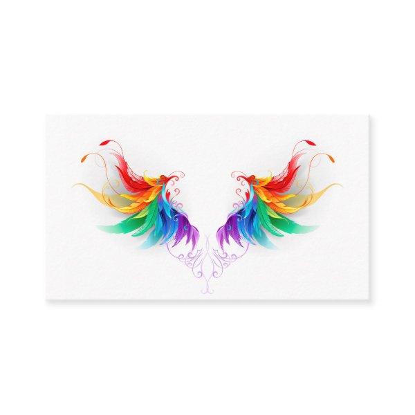 Fluffy Rainbow Wings Discount Card