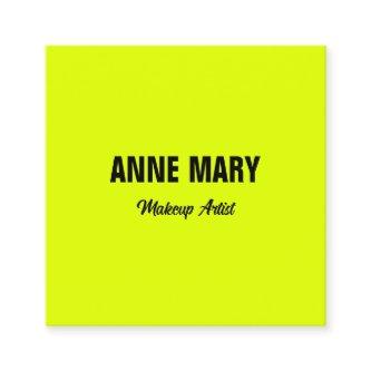 Fluorescent Neon Yellow Black Bright Colorful Square