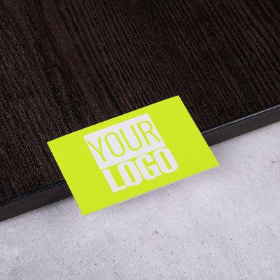 Fluorescent  yellow - add your  logo
