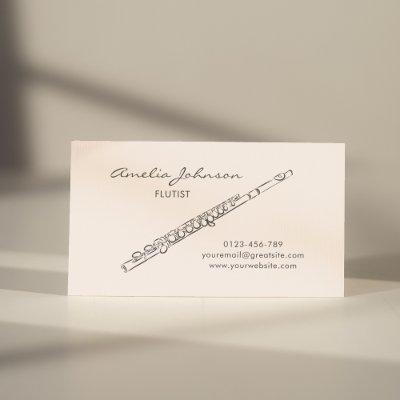 Flute Blush Pink Elegant Professional