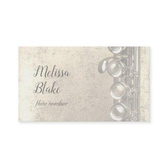 flute teacher faux gold foil treble