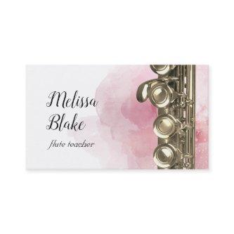 flute teacher watercolor background