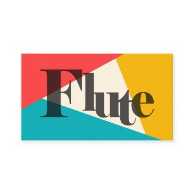 Flute Tri-Color - Turquoise Coral Gold