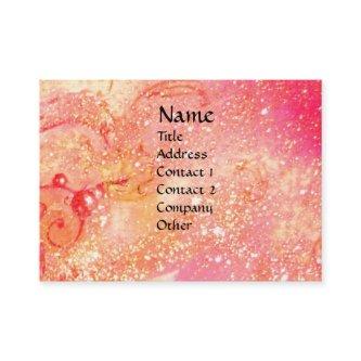 FLUTIST PORTRAIT /Pink,Fuchsia,Yellow Sparkles