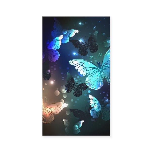Fluttering Night Butterfly Calling Card