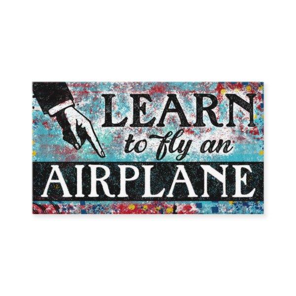 Fly An Airplane Lessons - Aqua Blue