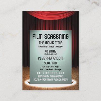 Flyer Hype Cinema Film Screening Event Promotion