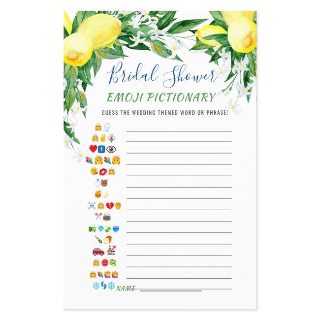 FLYER PAPER Lemons Blossom Bridal Shower Game