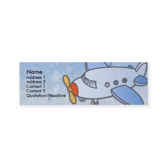 Flying Airplane Skinny Profile Cards