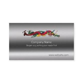 Flying Dragon logo, Metallic-look template
