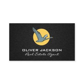 Flying Goose Icon Linen Background