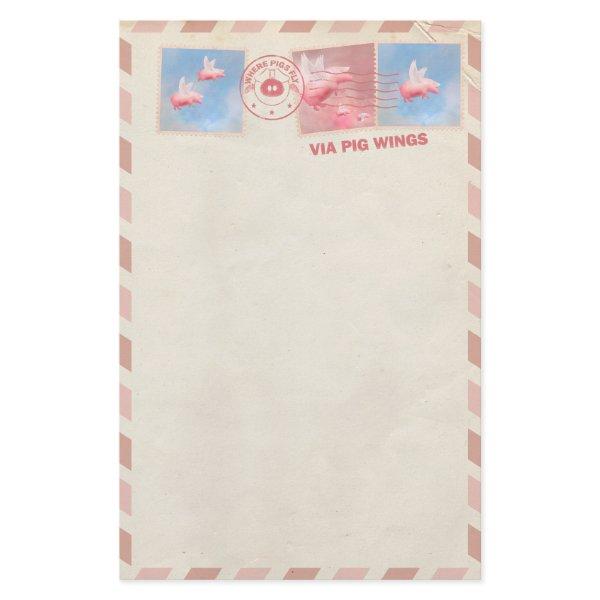 Flying Pig Postage Stationery