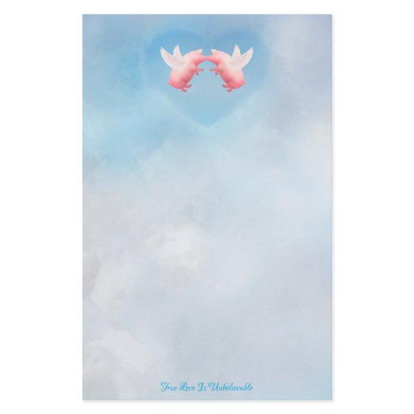 Flying Pigs-Unbelievable Love Stationery