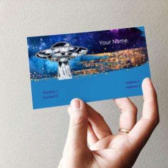 Flying saucer  in the artistic galaxy