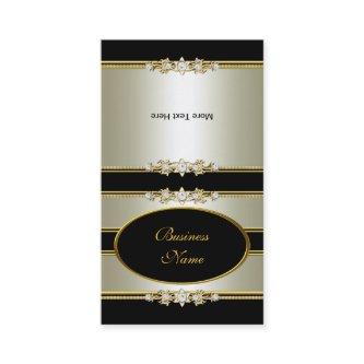Fold Over Elegant Cream Gold Black