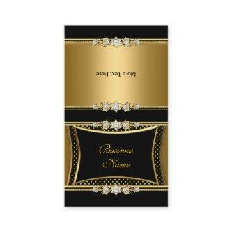 Fold Over Elegant Gold Black Jewel Image Dots