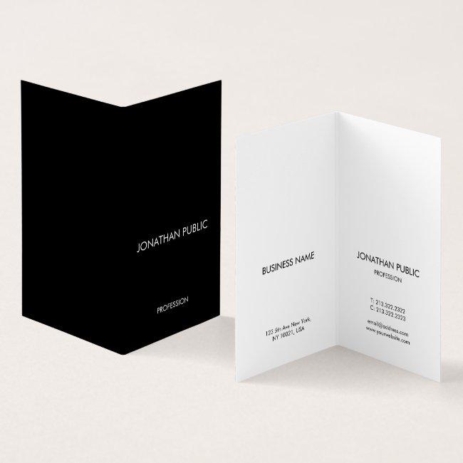 Folded Modern Elegant Simple Design