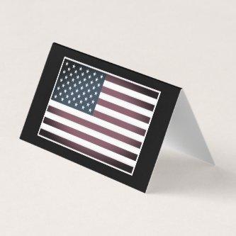 Folded  template with American flag