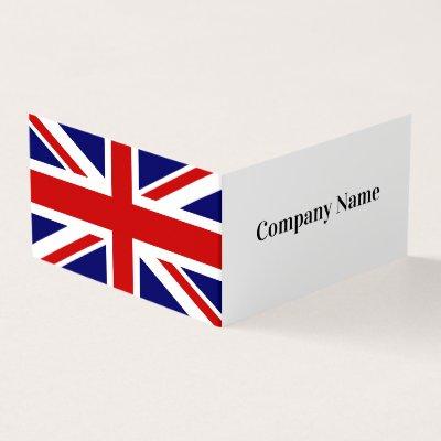 Folded  template with English UK flag