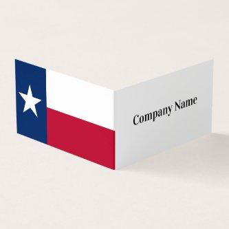 Folded  template with Texas flag