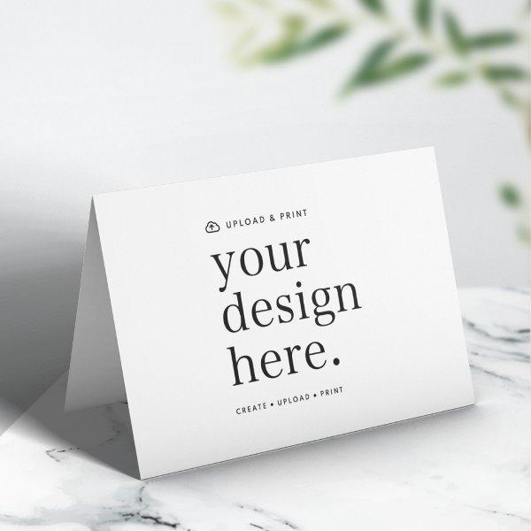 Folded Card Your Design Upload 5" x 7"