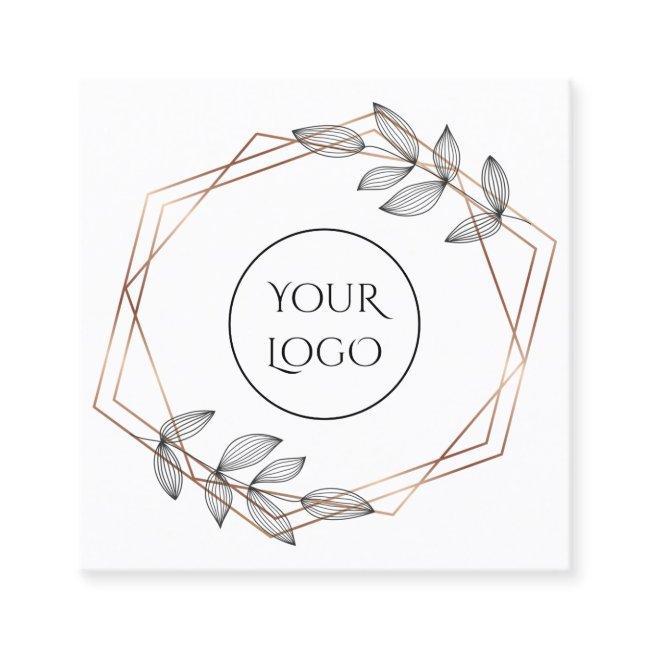 foliage geometric frame logo