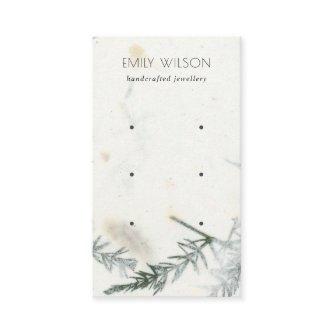 Foliage Handmade Paper Texture 3 Earring Display