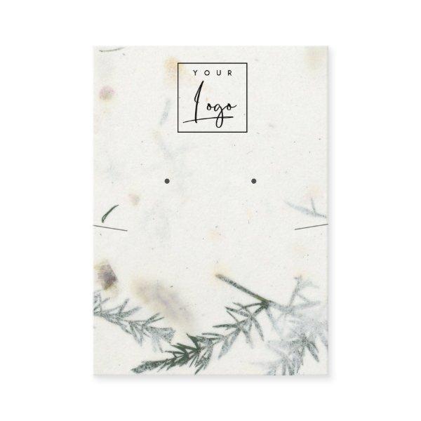 Foliage Handmade Paper Texture Earring Necklace