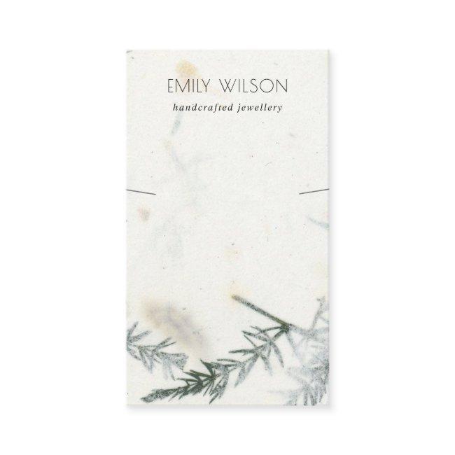 Foliage Handmade Paper Texture Necklace Display