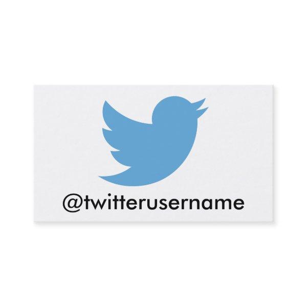 Follow Me On Twitter (Customizable Username)