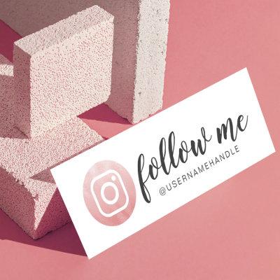 Follow Me Social Media Instagram Blush Pink Mini