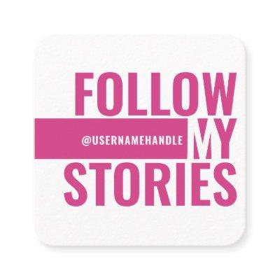 Follow My Instagram Stories Magenta Social Media Square