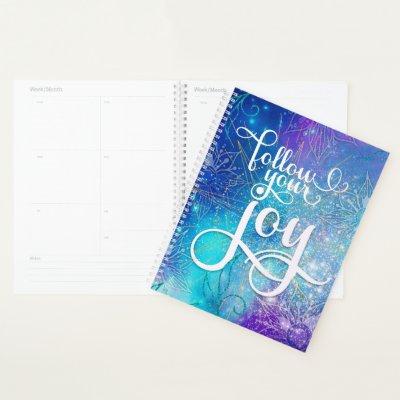 Follow Your Joy - Aqua Affirmation Artistry Planner