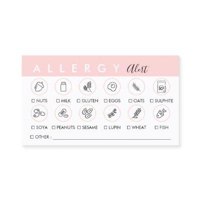 Food Allergy Alert