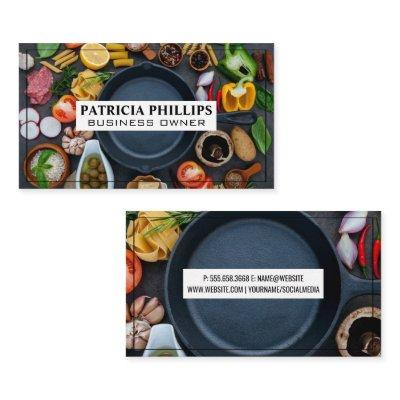 Food and Skillet on Table | Chef Restaurant