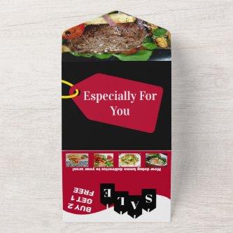 Food promotional marketing idea DIY photo logo  All In One Invitation