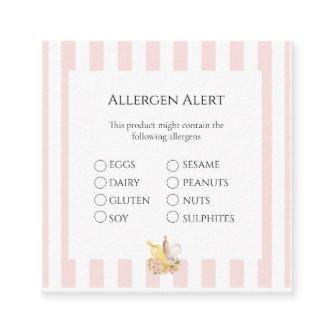 Food Safety Allergen Alert Card