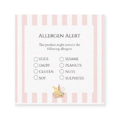 Food Safety Allergen Alert Card