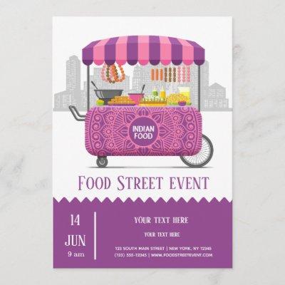 Food street indian food invitation