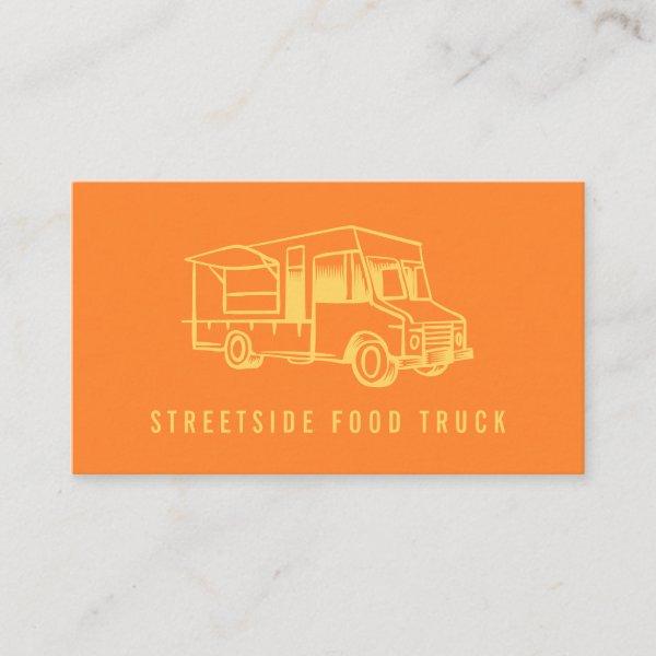 Food Truck Logo Orange