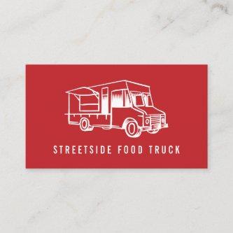 Food Truck Logo Red