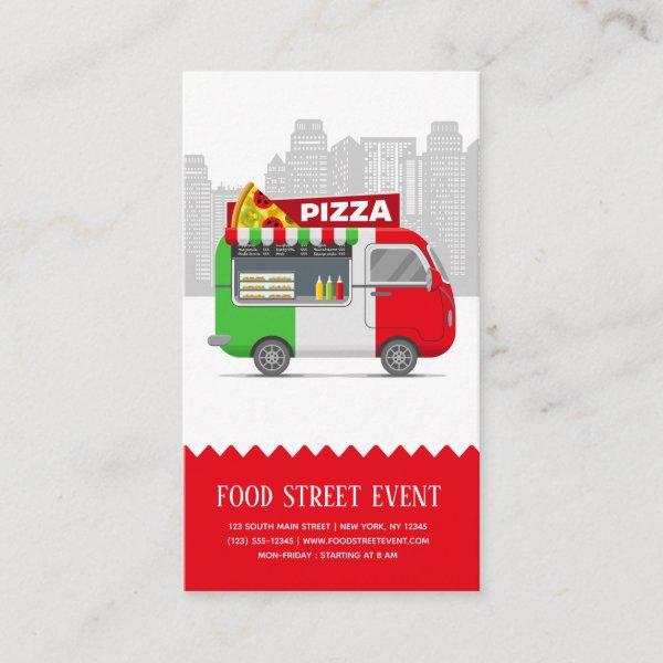 Food truck street pizza