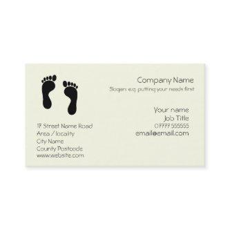Footprints of a pair of bare feet logo