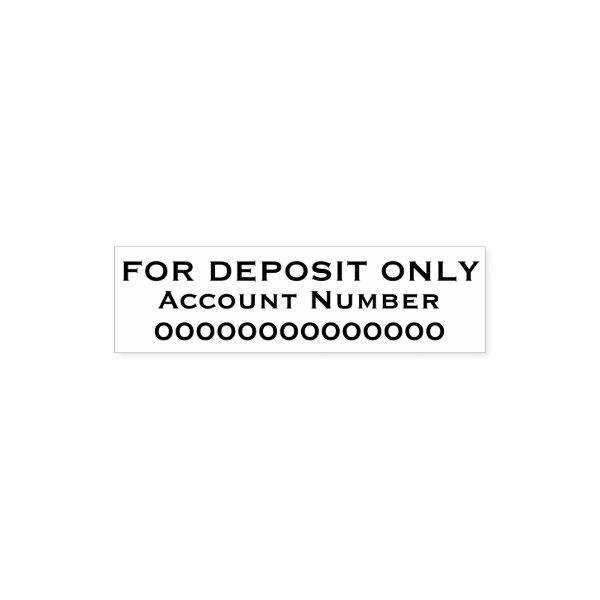 For Deposit Only Stamp Business Self-Inking Stamp