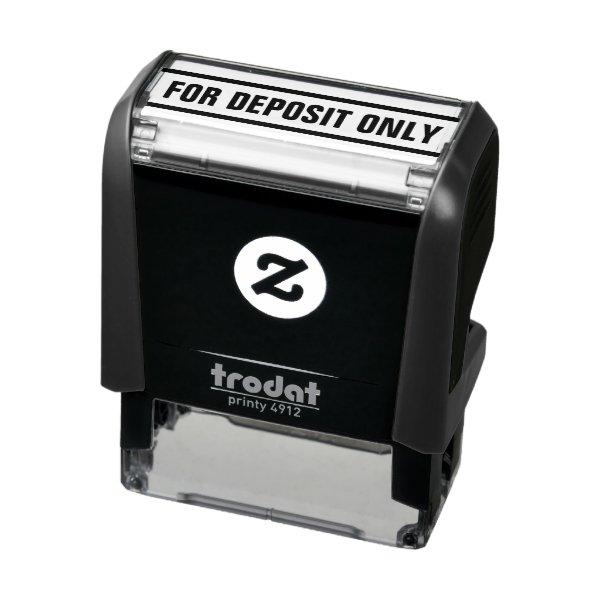 For Deposit Only Text Self-inking Stamp