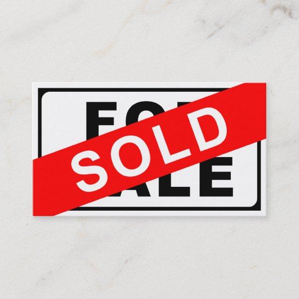 FOR SALE / SOLD sign