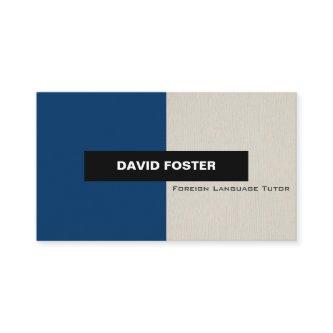Foreign Language Tutor - Simple Elegant Stylish